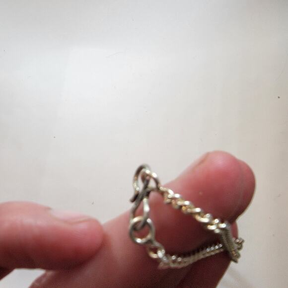 Handmade Sterling Silver Necklace Featuring Colorful Multi-Striped Polymer Stone - Picture 10 of 10